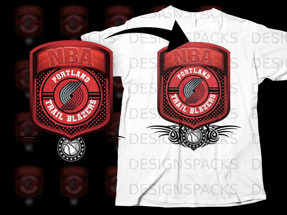 Portland Trail Blazers NBA Logo Graphic T-Shirt