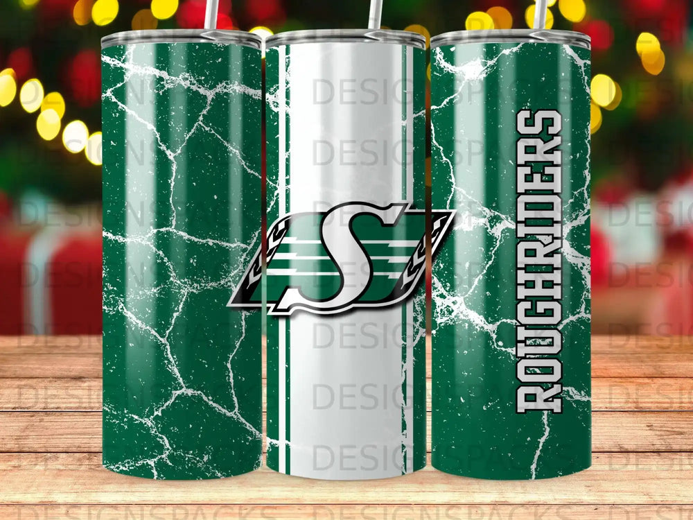 ROUGHRIDERS Green White Distressed Tumbler product type