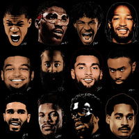Load image into Gallery viewer, 48 Basketball Big Heads Players Faces Signature Designs Bundle PNG
