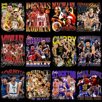 Load image into Gallery viewer, 48 Basketball Teams Players Bootleg Homage Designs Bundle PNG
