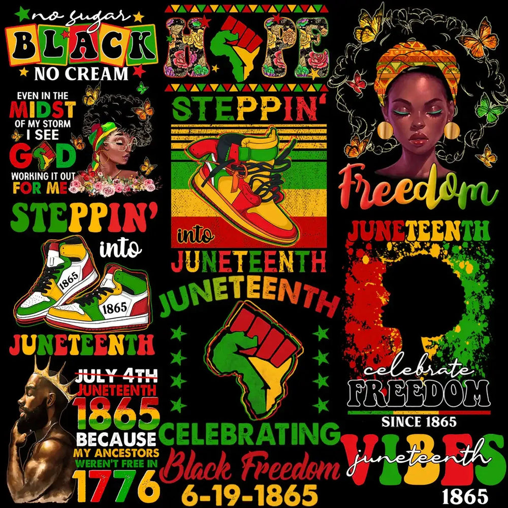 48 Black History Month Juneteenth Designs Bundle PNG