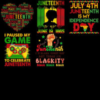 Load image into Gallery viewer, 48 Black History Month Juneteenth Designs Bundle PNG
