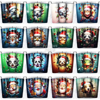 Load image into Gallery viewer, 48 Christmas Broken Wall Tumbler Wrap Bundle Jpg
