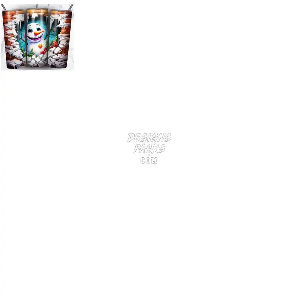 48 Christmas Broken Wall Tumbler Wrap Bundle Jpg