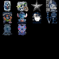 Load image into Gallery viewer, 48 Dallas Cowboys V1 Football Designs Bundle PNG
