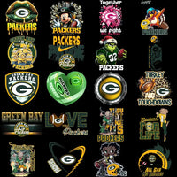 Load image into Gallery viewer, 48 Green Bay Packers V1 Football Designs Bundle PNG
