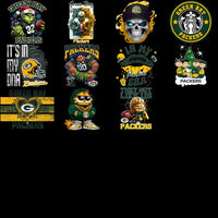 Load image into Gallery viewer, 48 Green Bay Packers V3 Football Designs Bundle PNG
