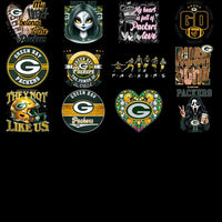 Load image into Gallery viewer, 48 Green Bay Packers V4 Football Designs Bundle PNG
