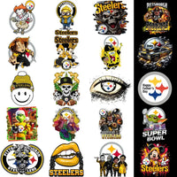 Load image into Gallery viewer, 48 Pittsburgh Steelers V4 Football Designs Bundle PNG
