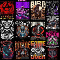 Load image into Gallery viewer, 48 Rock Streetwear Brand Designs Bundle PNG + PDF
