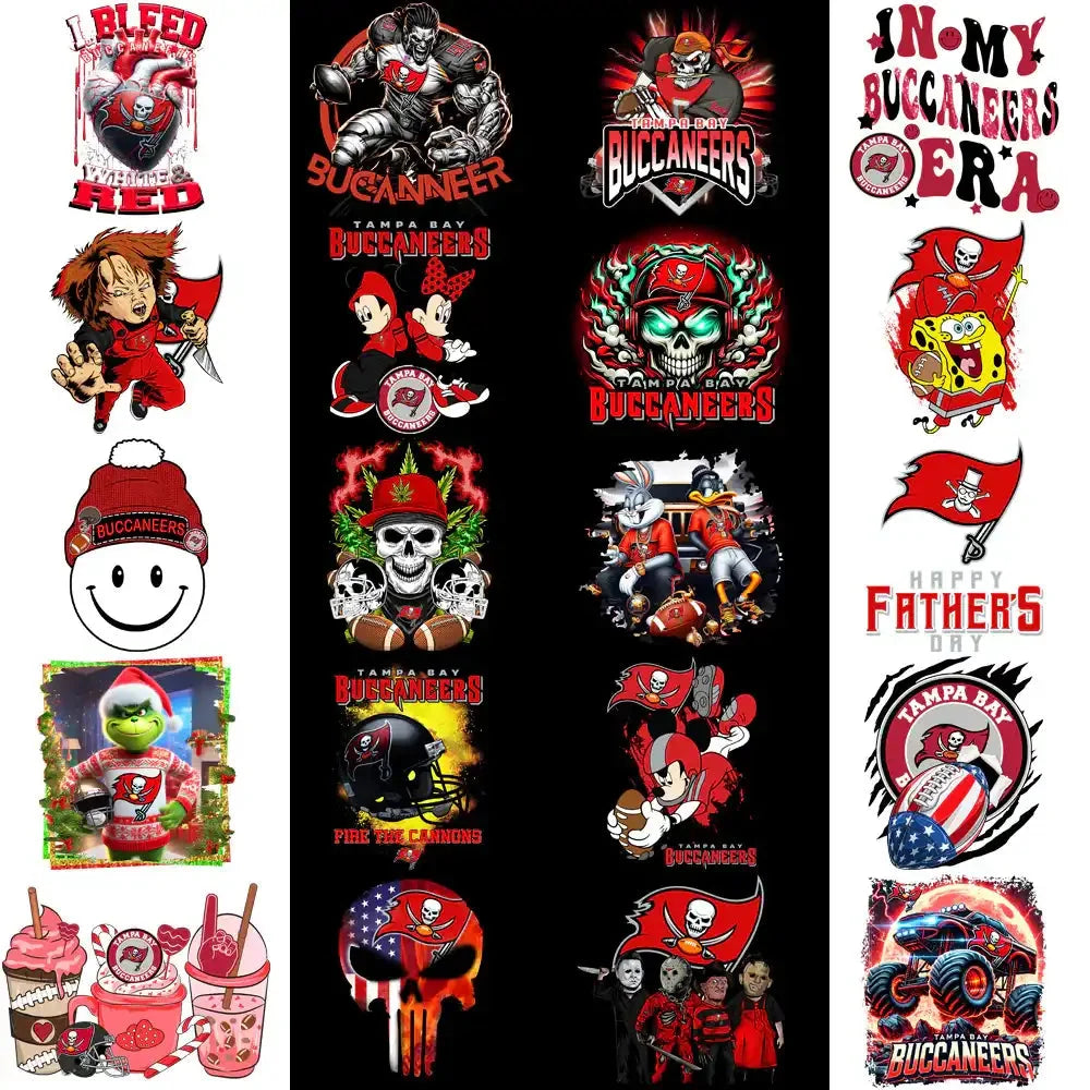 48 Tampa Bay Buccaneers V2 Football Designs Bundle PNG