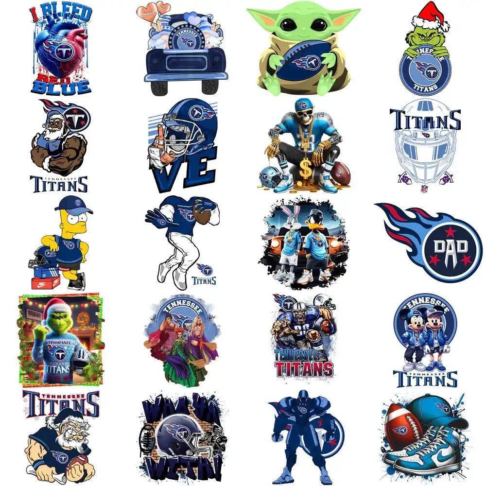 48 Tennessee Titans V2 Football Designs Bundle PNG