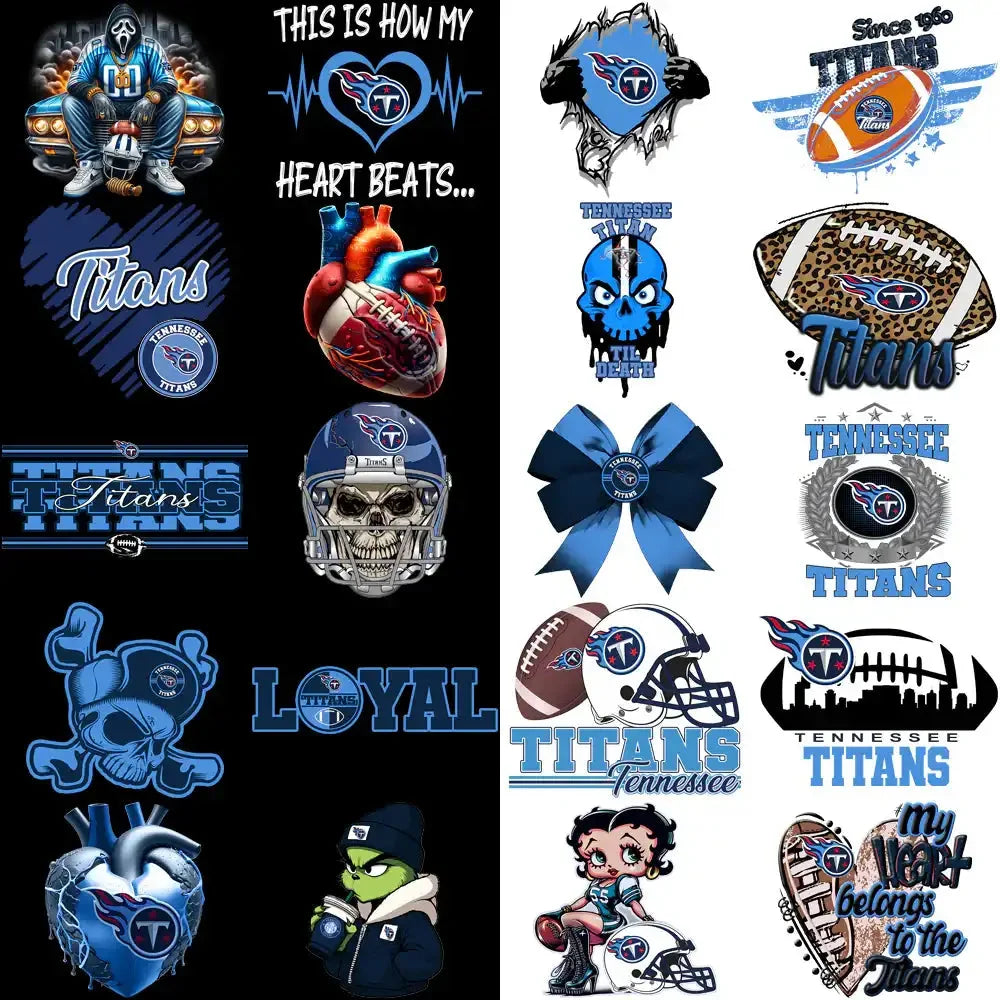 48 Tennessee Titans V2 Football Designs Bundle PNG