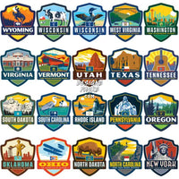 Load image into Gallery viewer, 48 Usa Popular States Badges Style Designs Bundle Png
