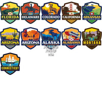 Load image into Gallery viewer, 48 Usa Popular States Badges Style Designs Bundle Png
