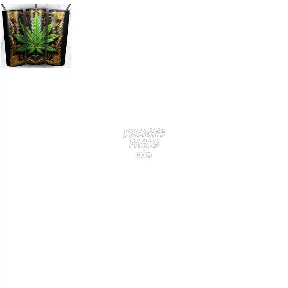 48 Weed Metallic Tumbler Wrap Bundle Jpg