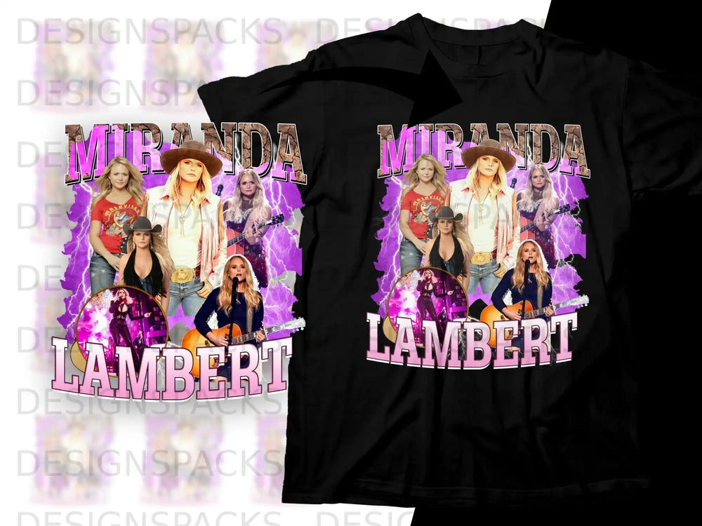 Miranda Lambert graphic tee with a vintage concert design.