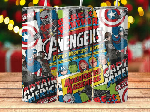Avengers Earth's Mightiest Heroes Comic Tumbler product type