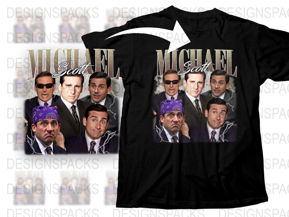 Michael Scott T-Shirt, The Office TV Show Fan Merch, Dunder Mifflin Graphic Tee