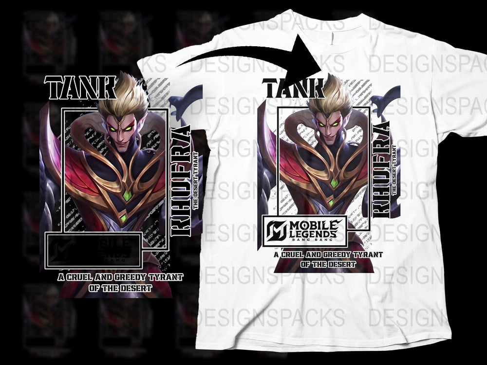 Mobile Legends Tank T-Shirt, Hero Design, Gamer Apparel, Graphic Tee, Unisex Clothing, Gift for Gamers