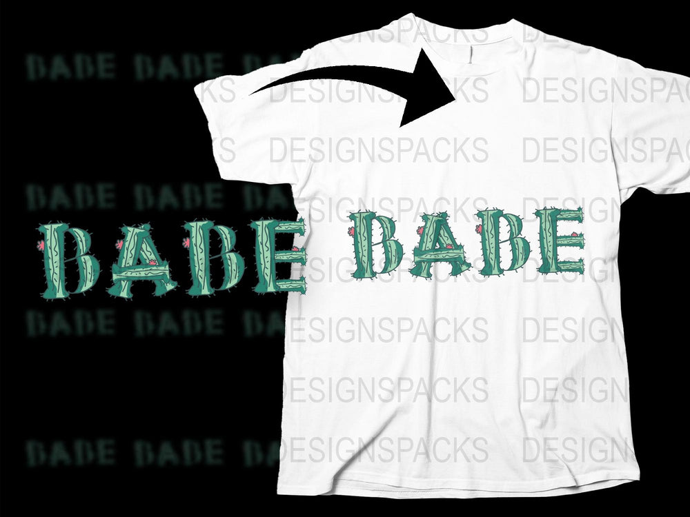 Babe Graphic T-Shirt, Trendy Text Design Tee, White Casual Streetwear, Unisex Fashion Top