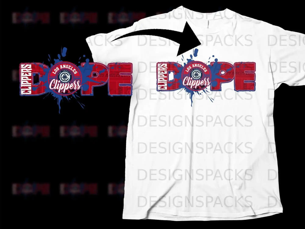 Los Angeles Clippers Dope Graphic T-shirt for Fans