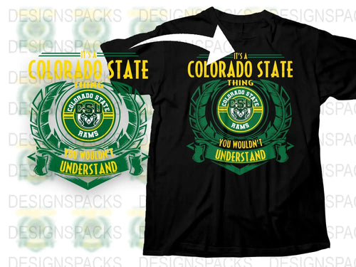 Colorado State Rams T-Shirt, College Sports Fan Gear, Green and Gold Tee, You Wouldn't Understand