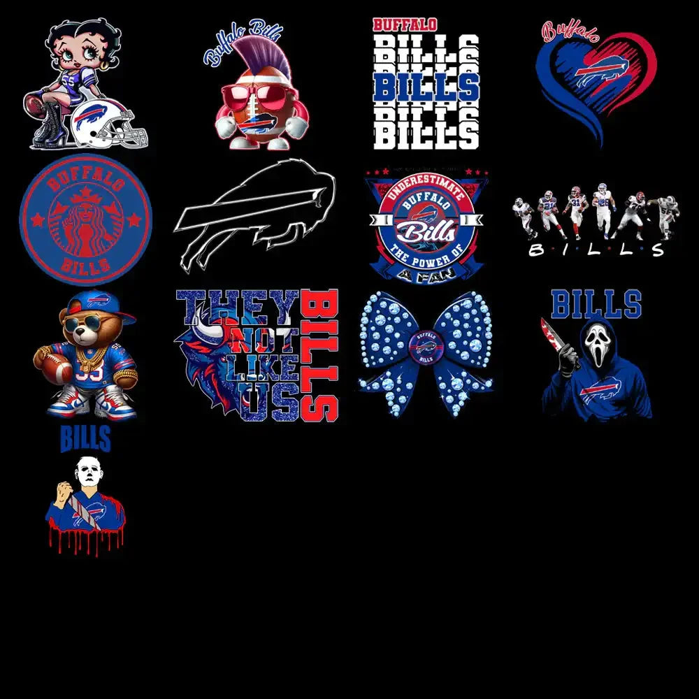 49 Buffalo Bills V4 Football Designs Bundle PNG