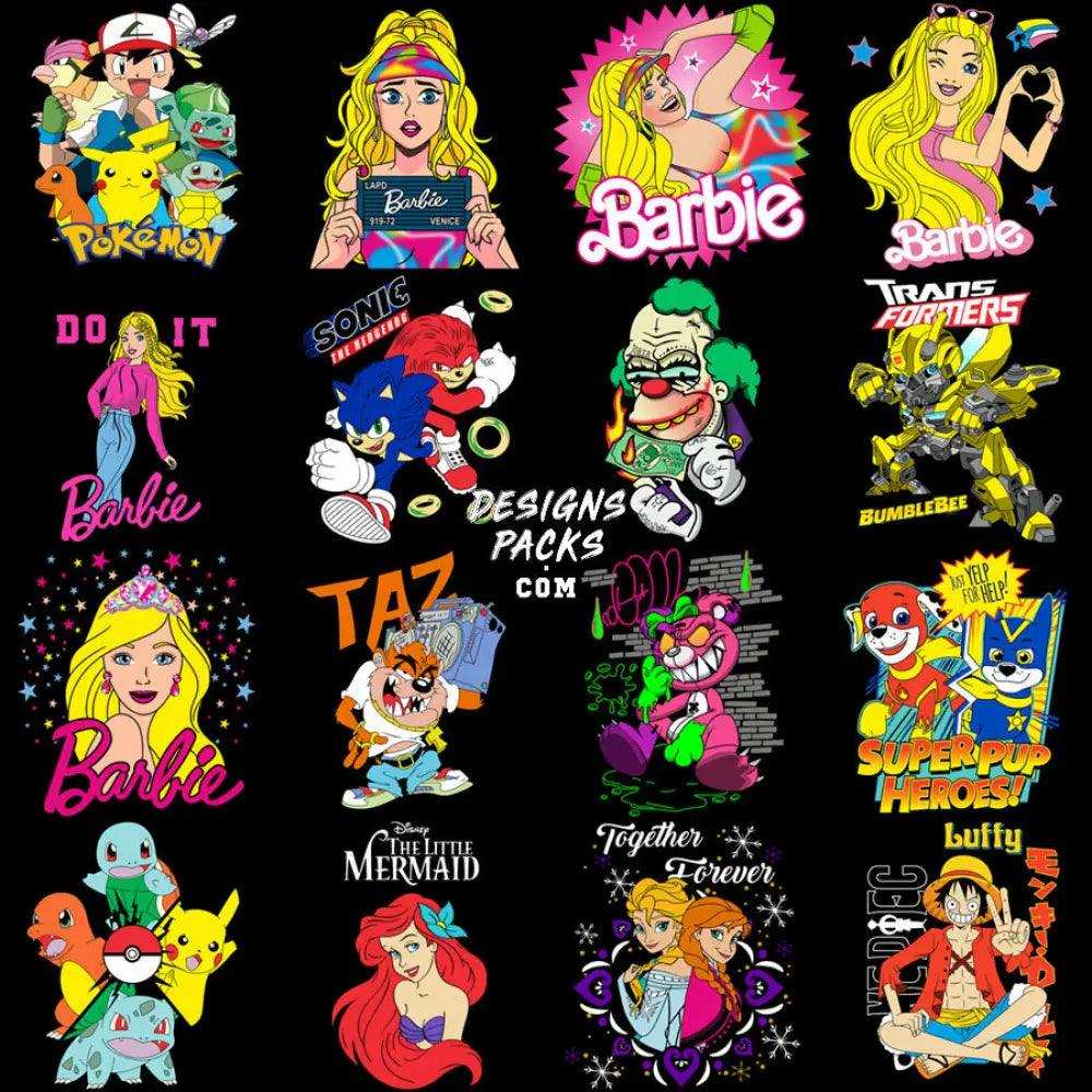 49 Cartoon Anime Gaming Mix Designs Bundle Png