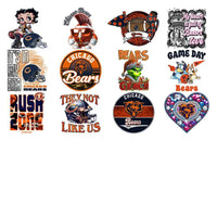 Load image into Gallery viewer, 49 Chicago Bears V4 Football Designs Bundle PNG
