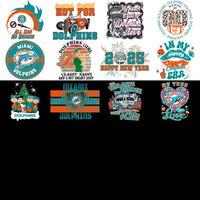 Load image into Gallery viewer, 49 Miami Dolphins V2 Football Designs Bundle PNG
