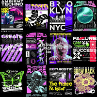 Load image into Gallery viewer, 49 Mixed Streetwear Brand Designs Bundle Png
