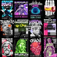 Load image into Gallery viewer, 49 Mixed Streetwear Brand Designs Bundle Png
