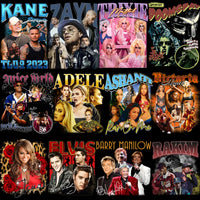 Load image into Gallery viewer, 49 Music Pop Rap Stars Bootleg Artists Mixed Designs Bundle PNG

