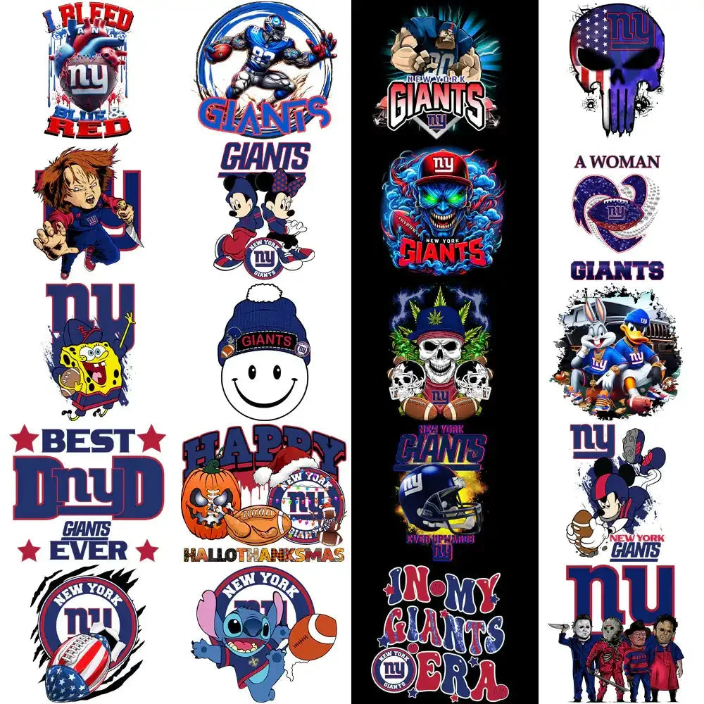 49 New York Giants V2 Football Designs Bundle PNG