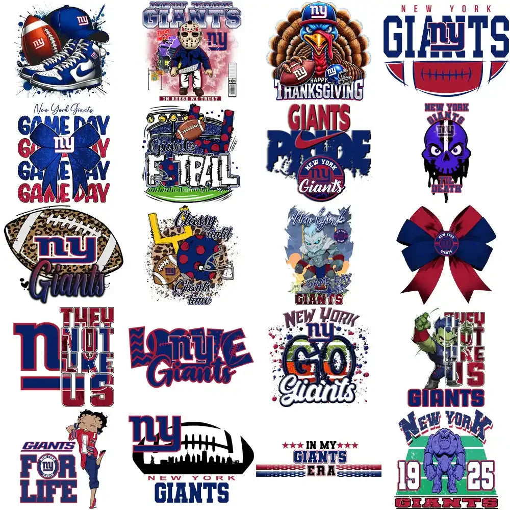 49 New York Giants V2 Football Designs Bundle PNG