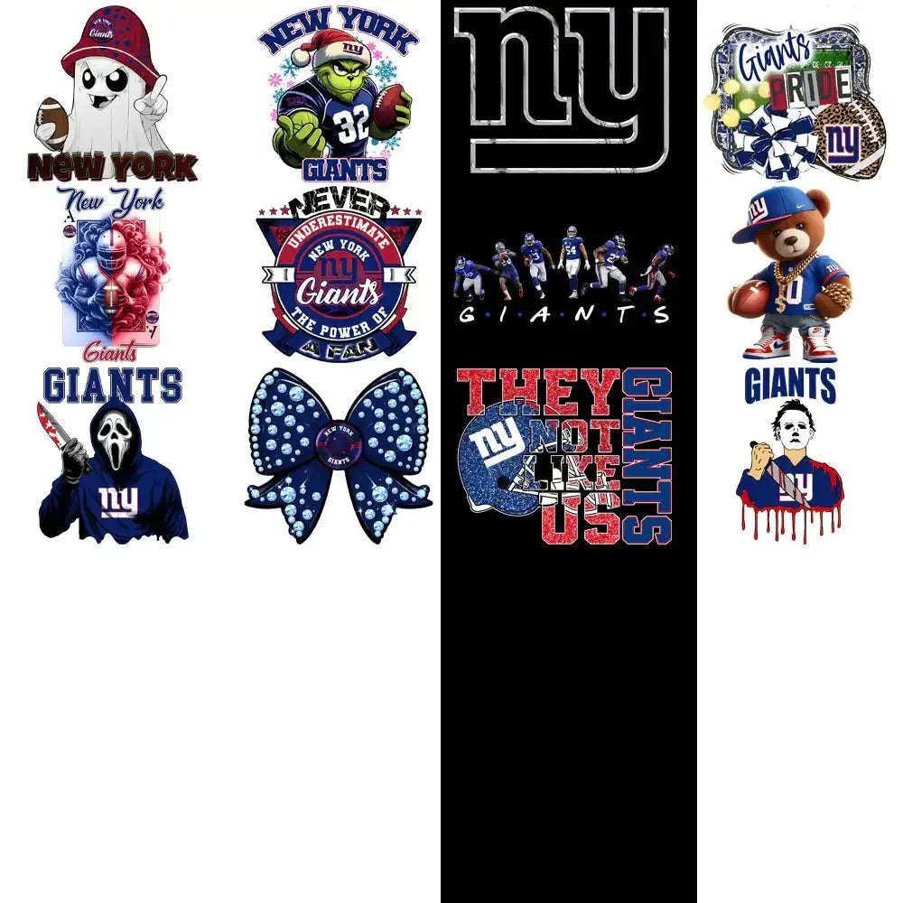 49 New York Giants V2 Football Designs Bundle PNG
