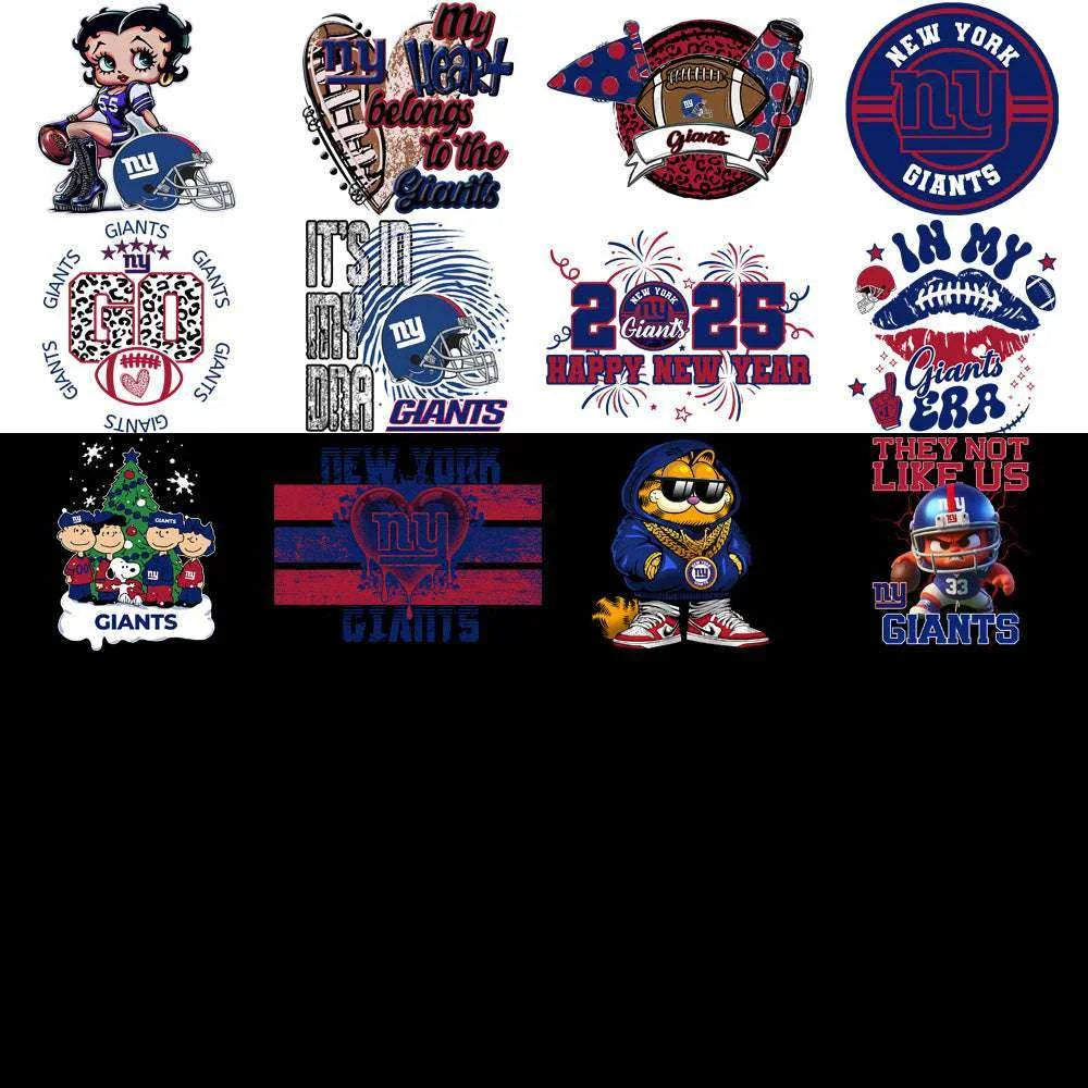 49 New York Giants V4 Football Designs Bundle PNG
