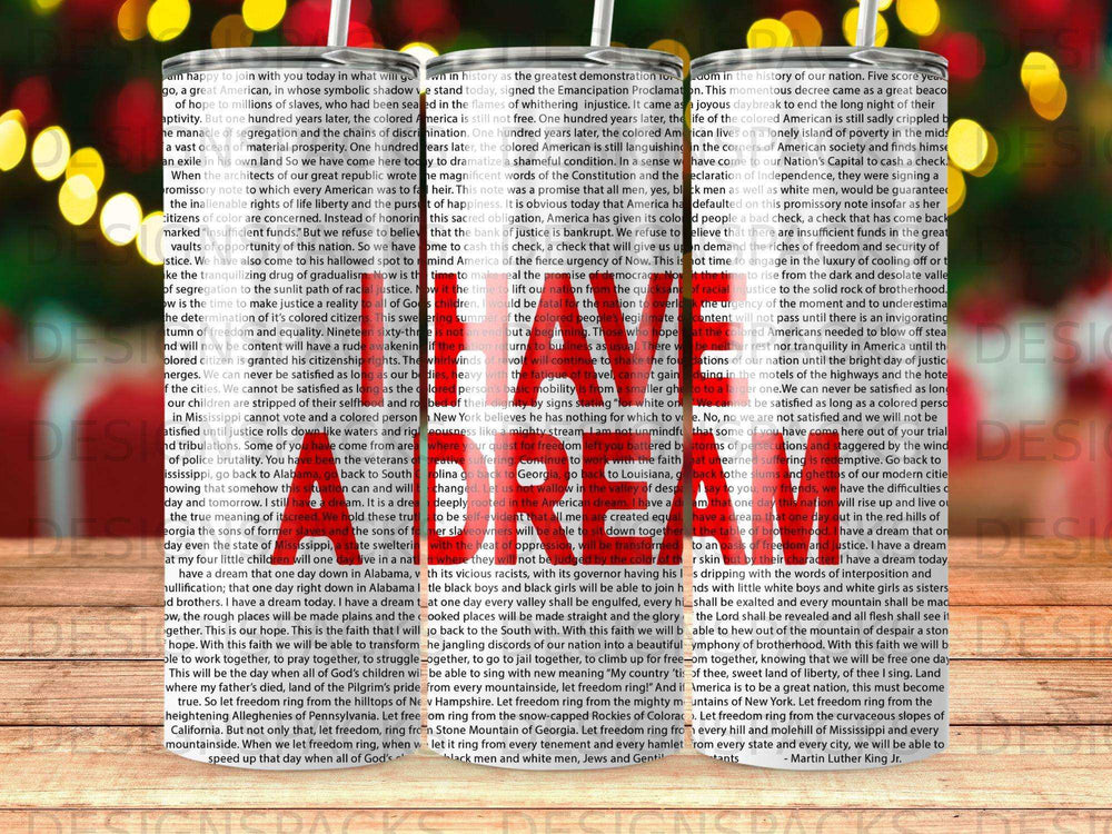 Text overlay of "I HAVE A DREAM" on a background with distressed textures.