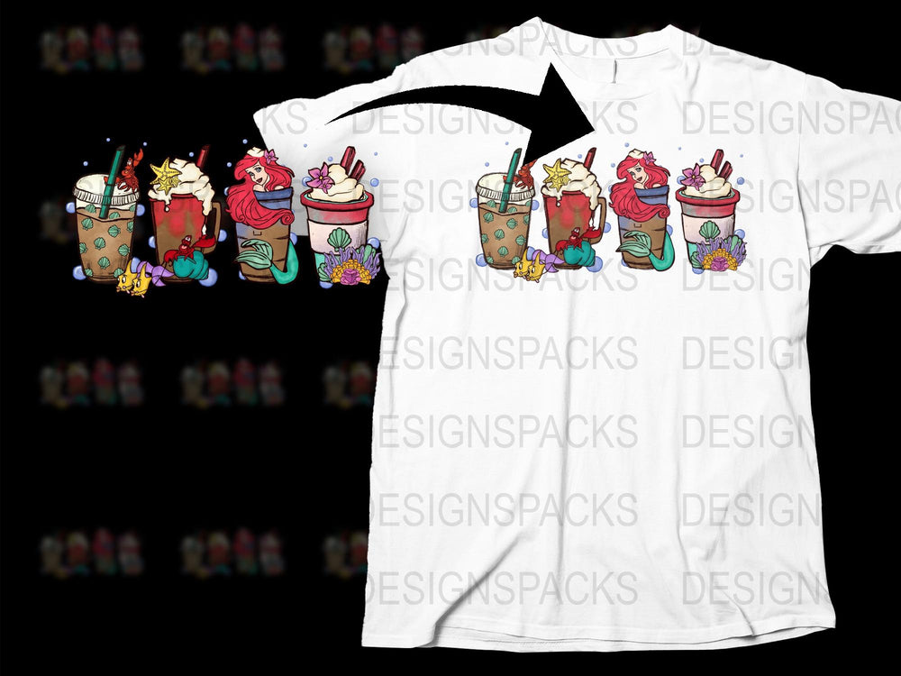 Cute Gnome Coffee T-Shirt, Colorful Christmas Holiday Graphic Tee, Festive Winter Apparel, Unique Gift Idea