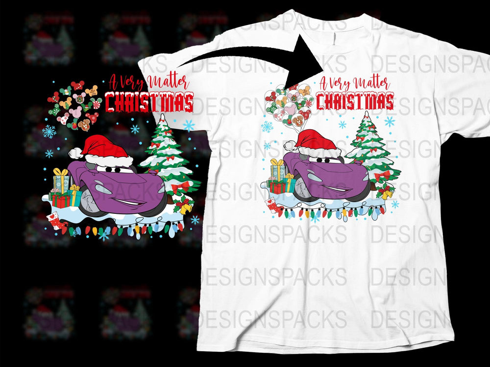 Festive Walrus Christmas T-Shirt, Holiday Graphic Tee, Colorful Xmas Trees, Men Women Casual Wear