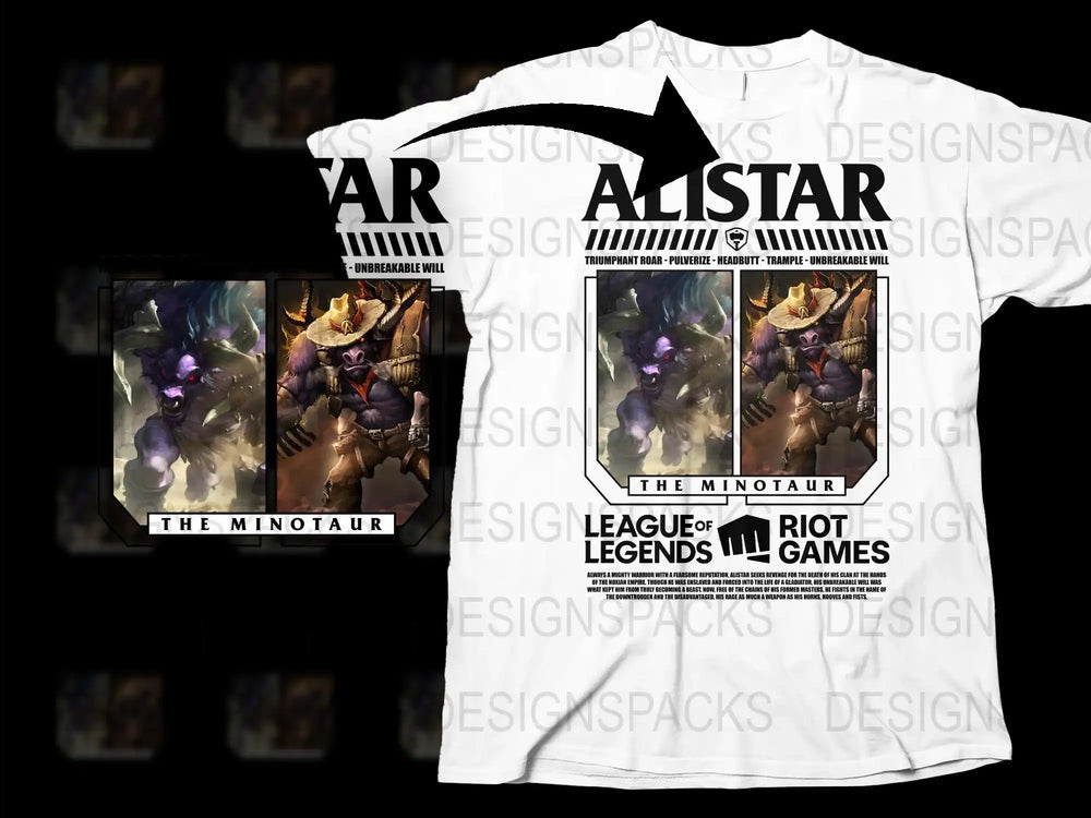 League of Legends Allstar Minotaur T-Shirt, Gamer Apparel, Graphic Tee, Riot Games Merchandise