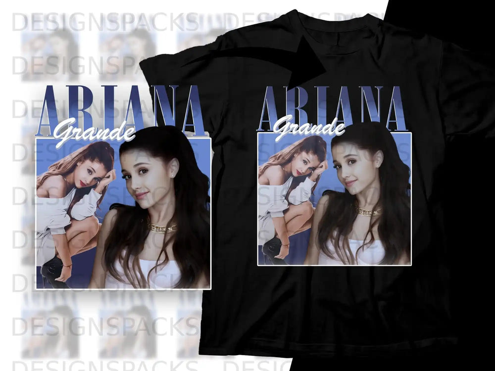 Ariana Grande t-shirt with graphic of Ariana Grande.