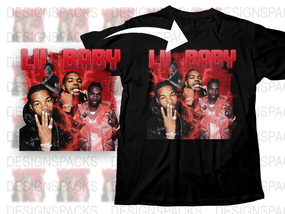 Men's Graphic Tee, Hip Hop Artist Inspired Red and Black T-Shirt, Music Fan Apparel, Urban Streetwear Style, Casual Fashion Top