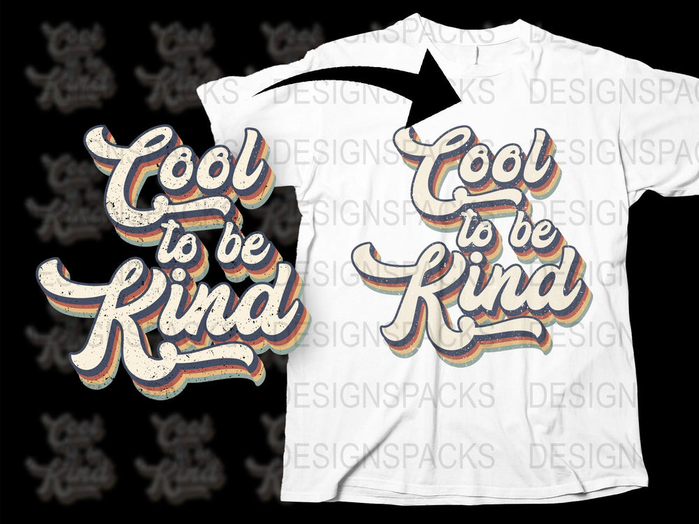 Cool to Be Kind T-Shirt, Retro Style Graphic Tee, Unisex Fashion Top, Gift Idea
