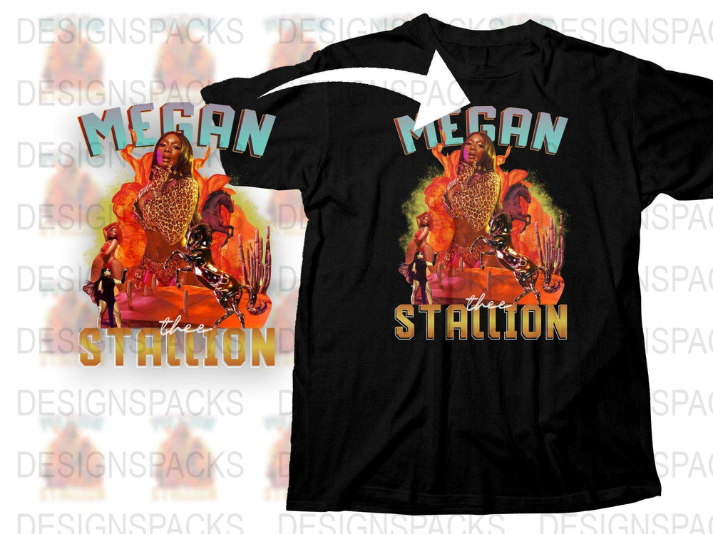 Megan Thee Stallion Graphic T-Shirt, Hip Hop Artist Merch, Retro Style Concert Tee, Fan Apparel, Music Lovers Gift, Unisex Clothing
