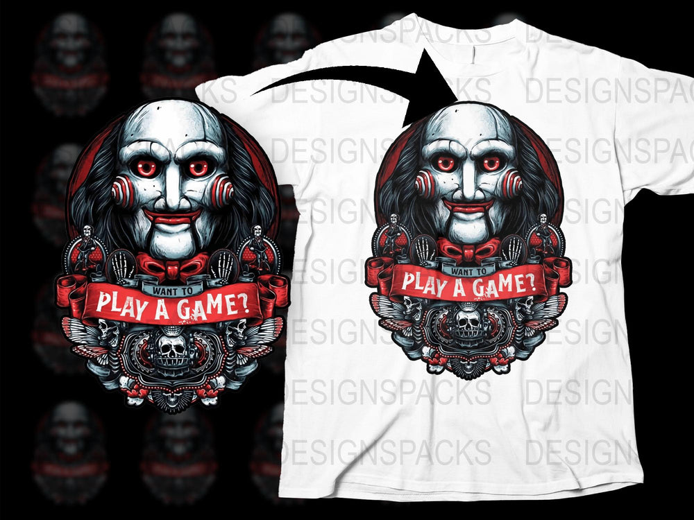 Horror Clown T-Shirt, Scary Jester Graphic Tee, Creepy Carnival Design, Unisex Clothing