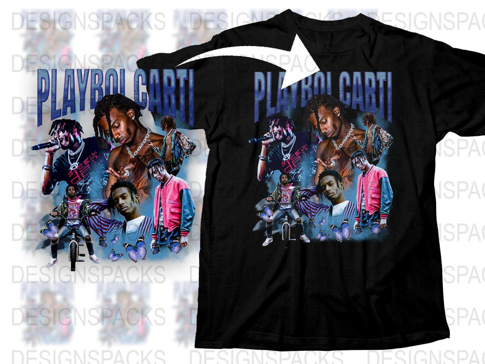 Playboy Carti Graphic T-Shirt, Rap Artist Fan Merch, Music Concert Tee, Hip Hop Fashion, Streetwear Style Shirt for Men and Women