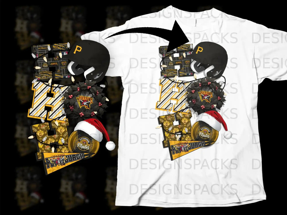 Festive Pittsburgh Pirates Themed Design Shirt