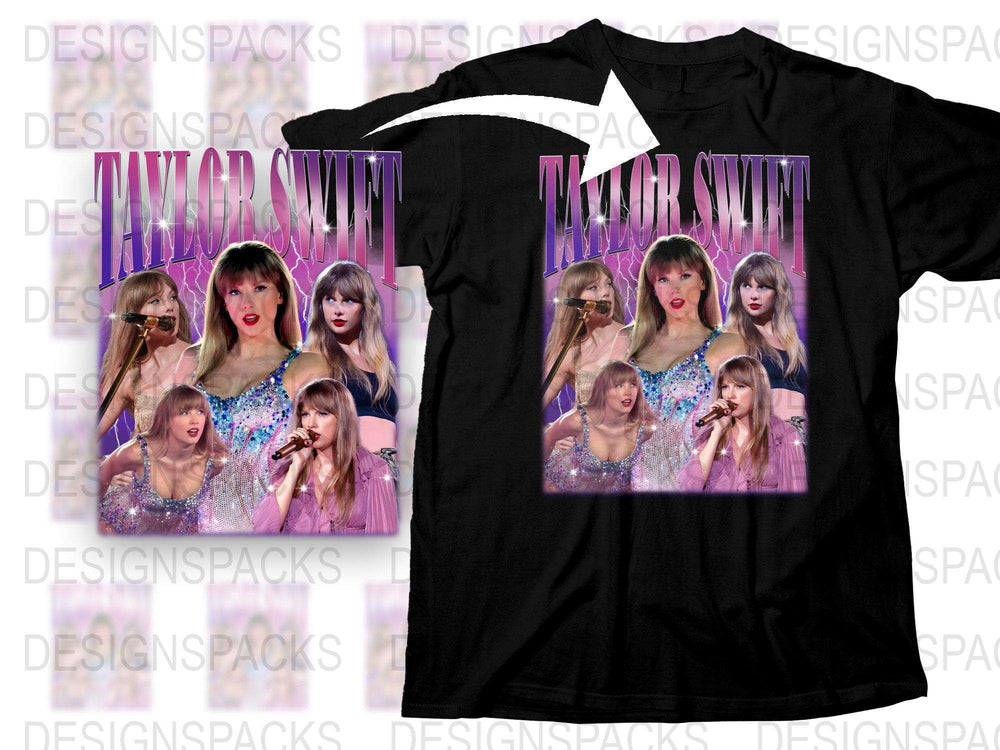 Taylor Swift Inspired Graphic T-Shirt, Pop Star Fan Merch, Colorful Singer Tee, Women's Fashion Top, Gift Idea